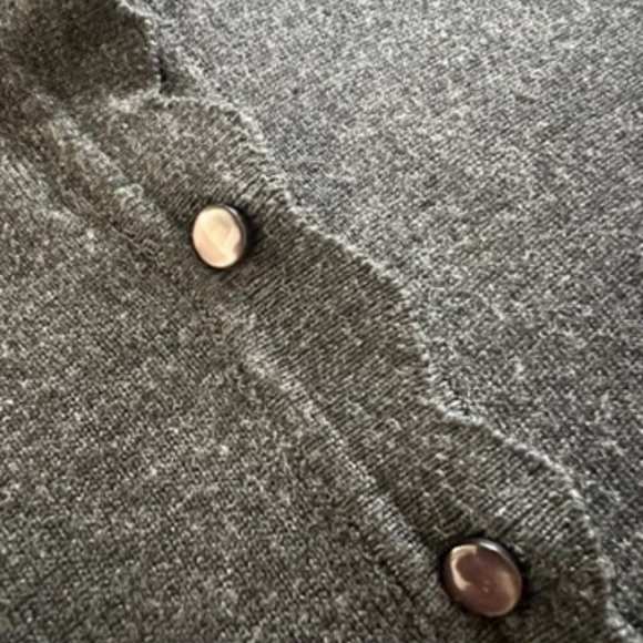 NEIMAN MARCUS Cardigan Sweater | Charcoal grey | Size XL - Picture 6 of 9